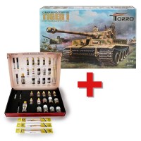 1 op 16 bouwpakket kit RC Tiger I + Solution Box bestuurbare tank 1